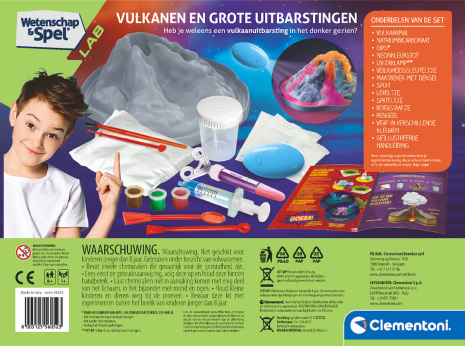 Clementoni Wetenschap en Spel Vulkaan Glow in the Dark set