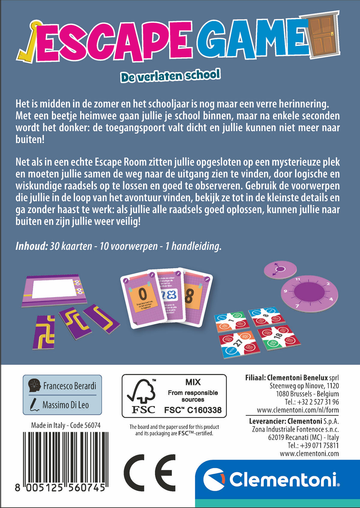 Clementoni Escape Game Pocket - De verlaten school