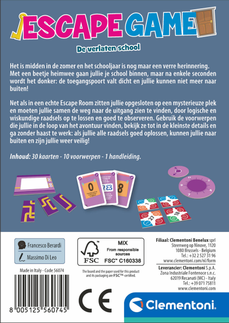 Clementoni Escape Game Pocket - De verlaten school