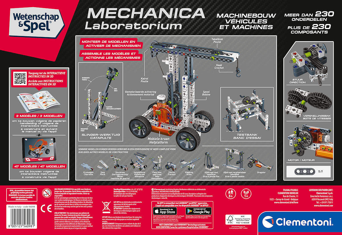Clementoni Wetenschap & Spel Mechanica - Machinebouw