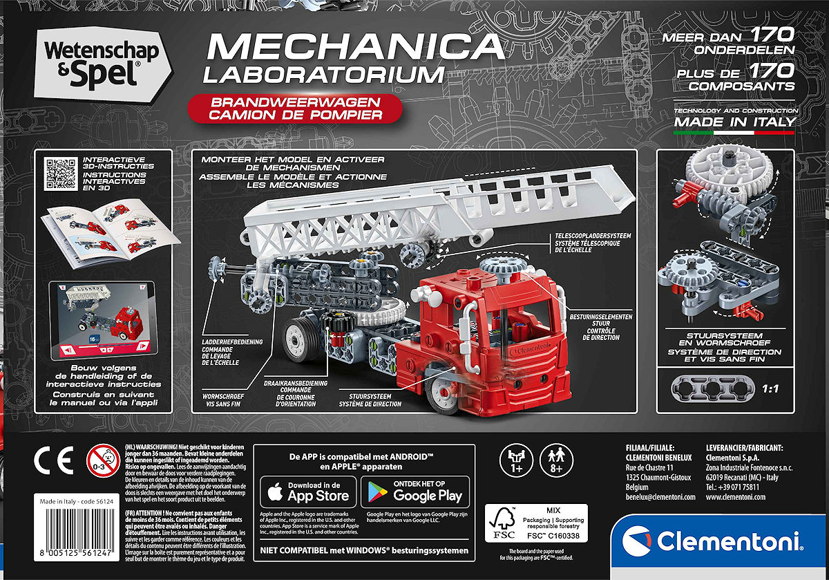 Wetenschap en Spel Mechanica - Fire Ladder Truck