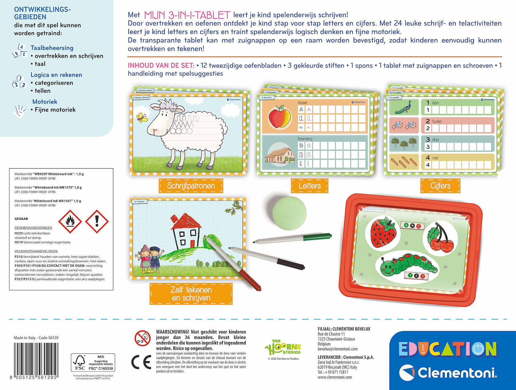 Clementoni Education - Fien en Teun Mijn 3-in-1 tablet