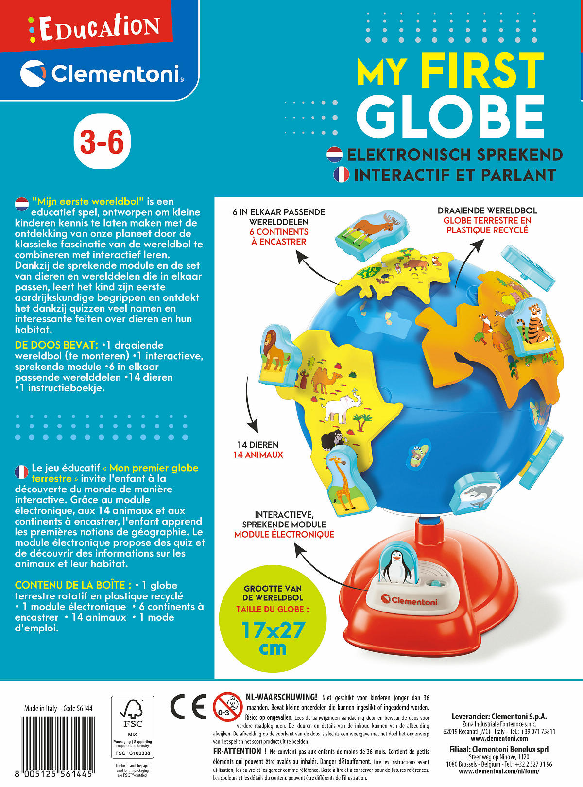 Clementoni Education - Mijn eerste Globe
