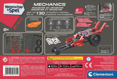 Wetenschap en Spel Mechanica Roadster en Dragster