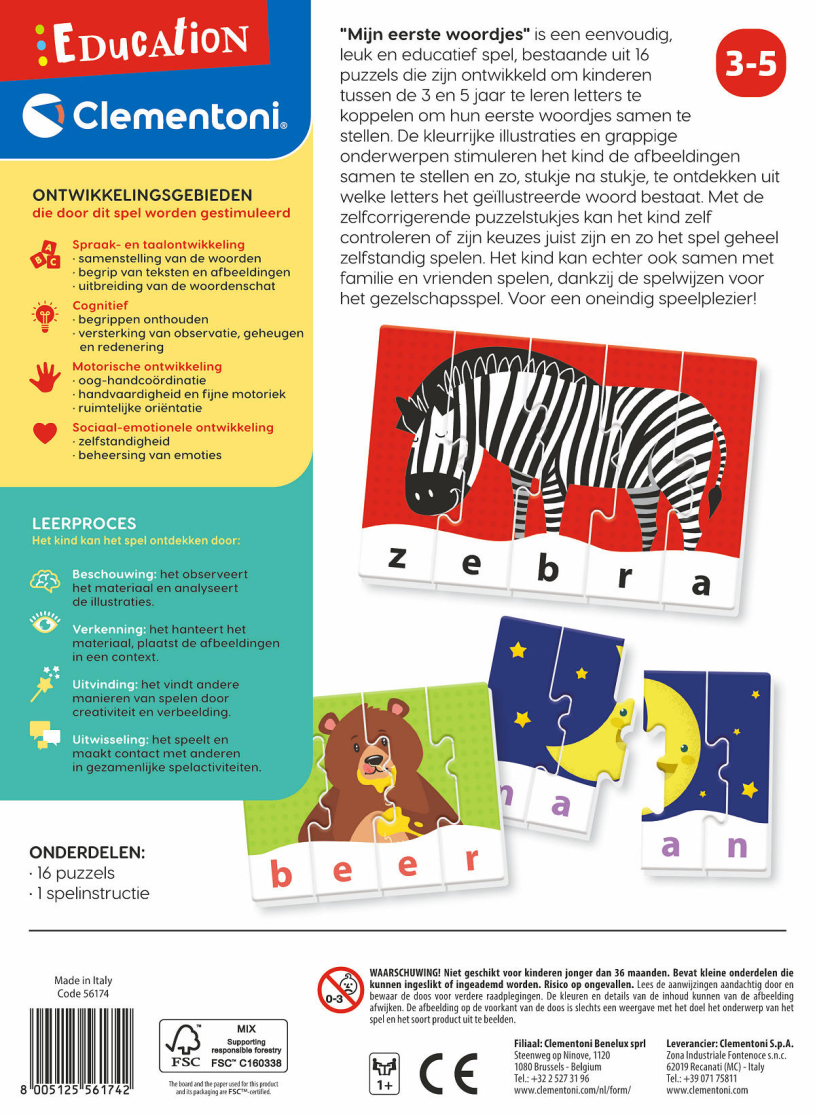 Clementoni Education - Mijn eerste woordjes