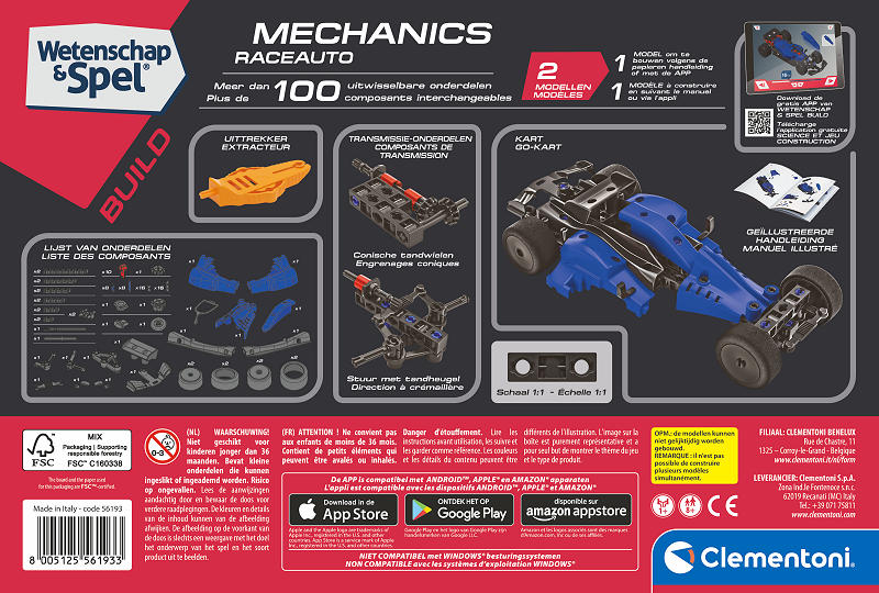 Clementoni Wetenschap en Spel Mechanics Formule 1 wagen