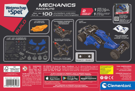 Clementoni Wetenschap en Spel Mechanics Formule 1 wagen