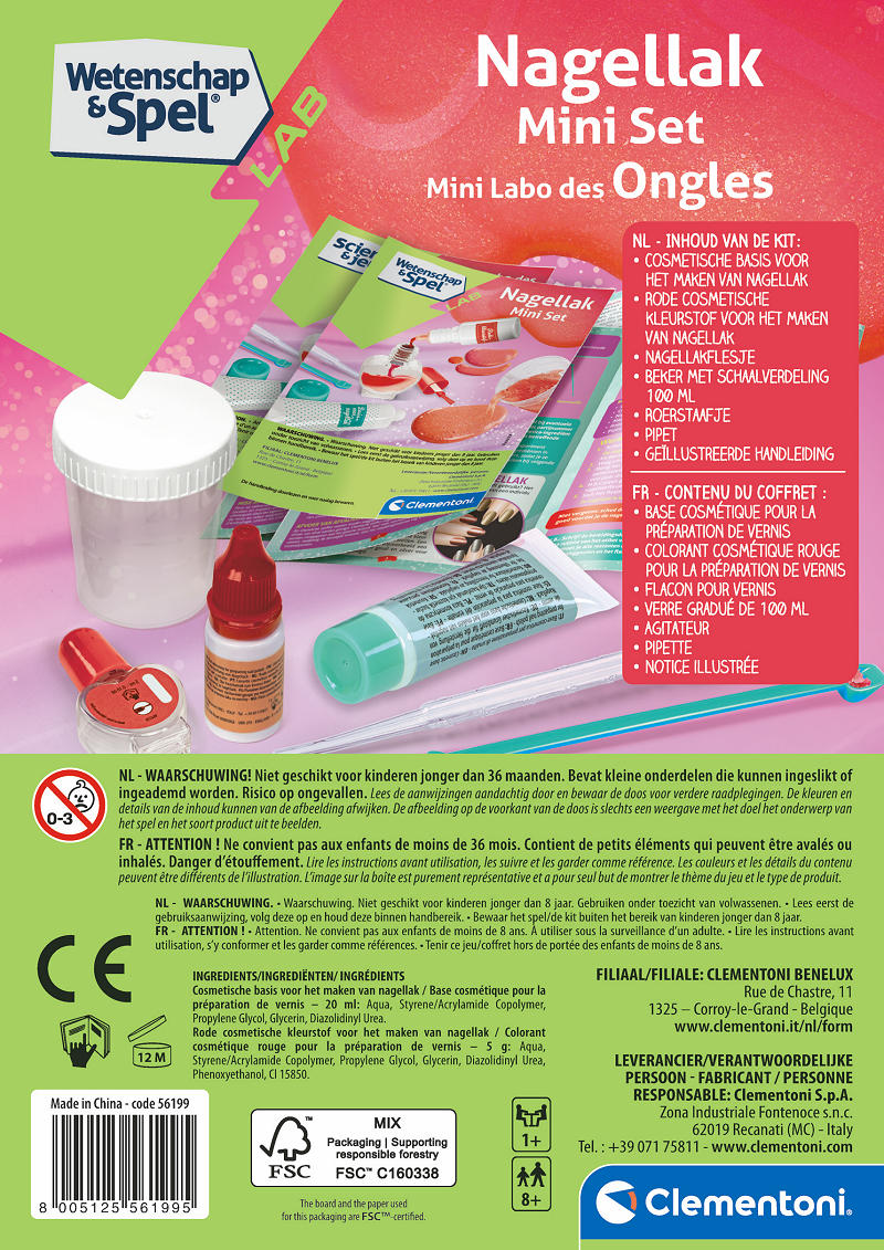 Clementoni Wetenschap en Spel Mini Nagellak set