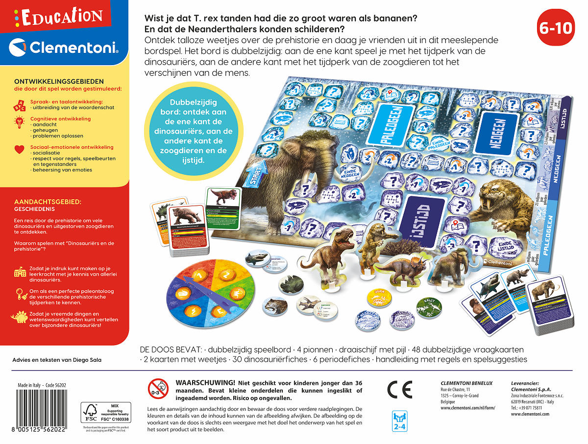Clementoni Education - Dinosauriers en de Prehistorie