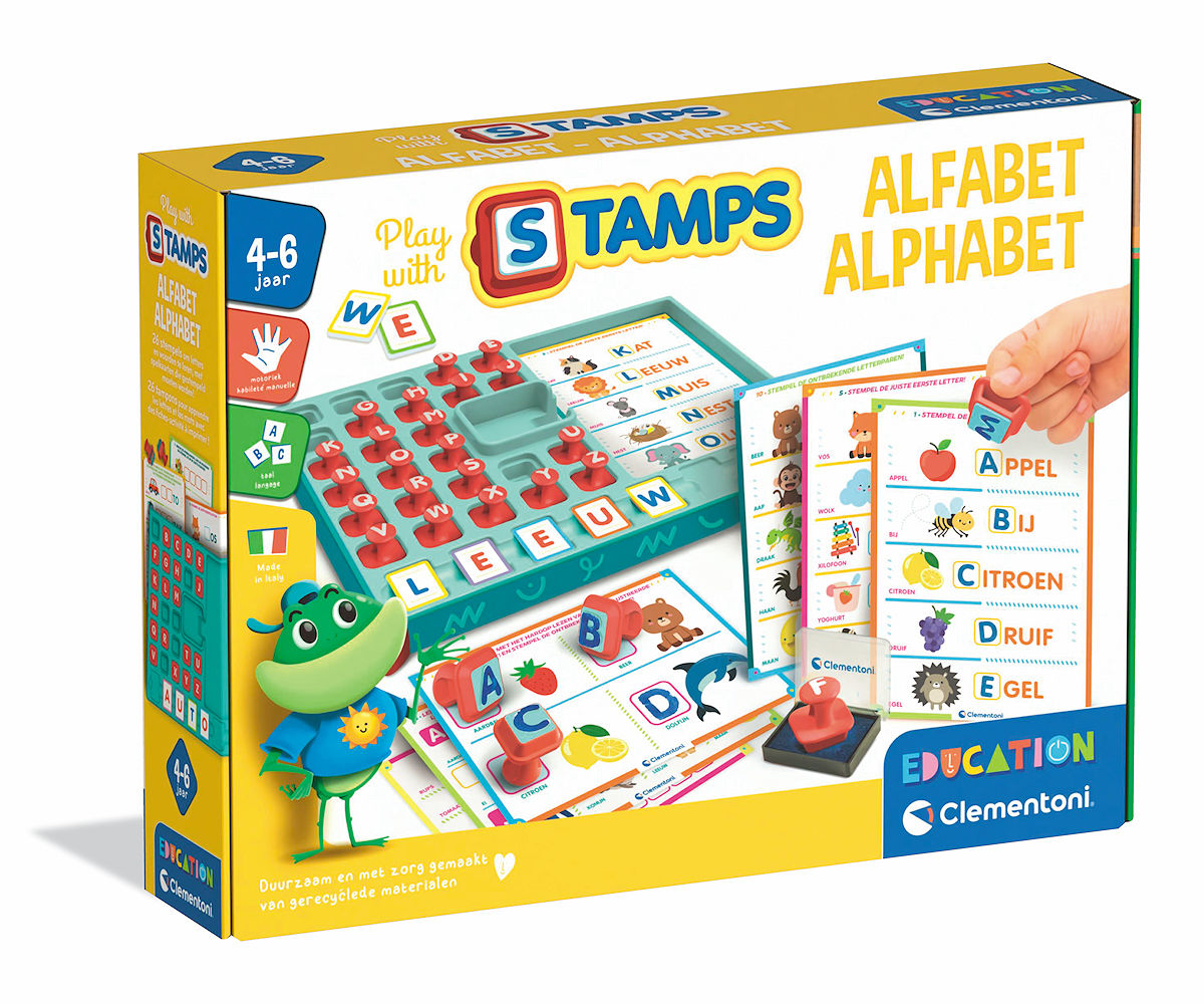 Clementoni Education - Spelend Leren met stempels Alphabet