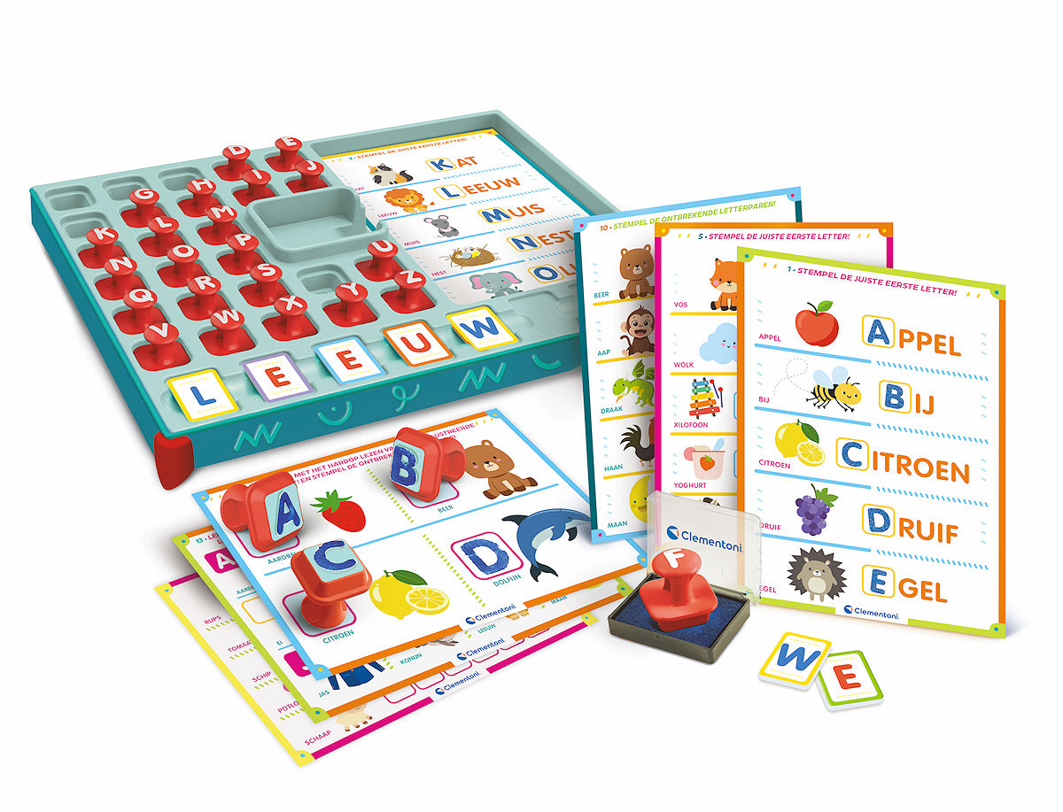 Clementoni Education - Spelend Leren met stempels Alphabet
