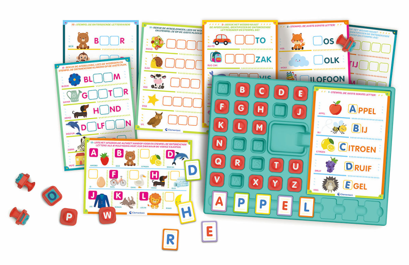 Clementoni Education - Spelend Leren met stempels Alphabet