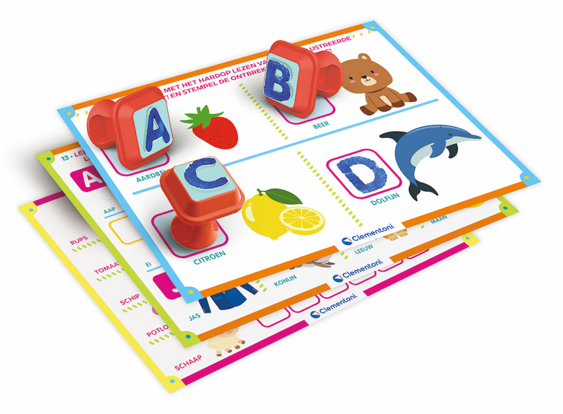 Clementoni Education - Spelend Leren met stempels Alphabet