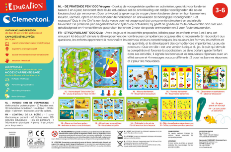 Clementoni Education - Pratende Pen 1000 vragen
