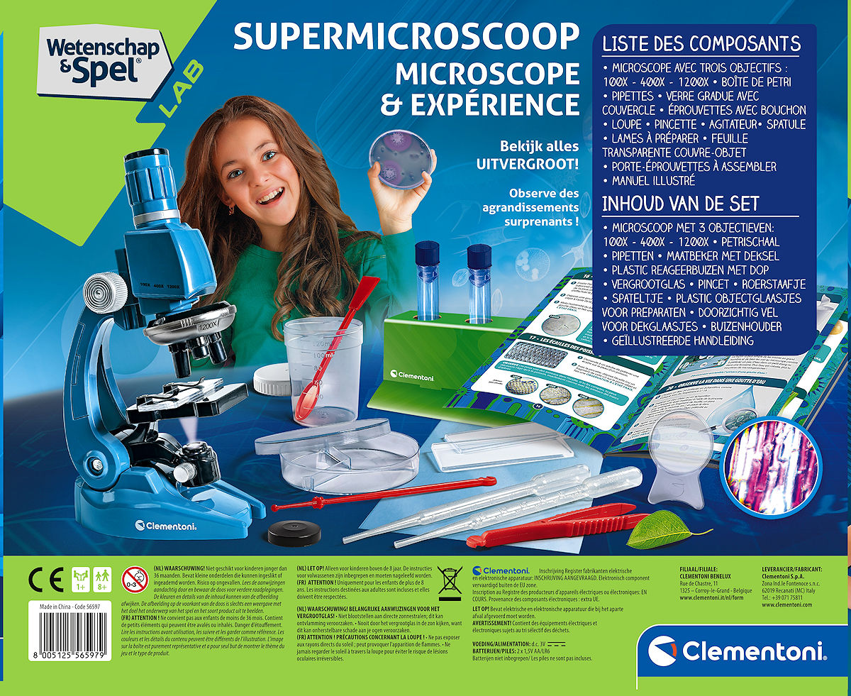 Clementoni Wetenschap en Spel Super Microscoop