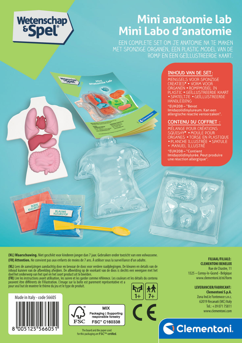 Clementoni Wetenschap en Spel Squishy Anatomie