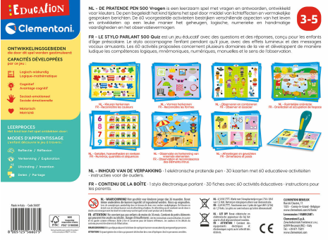 Clementoni Education - Pratende Pen 500 vragen