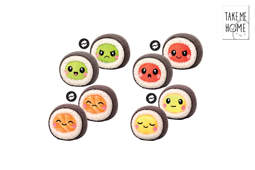 Take Me Home kawaii sushi pluche 4ass 25x25x15cm