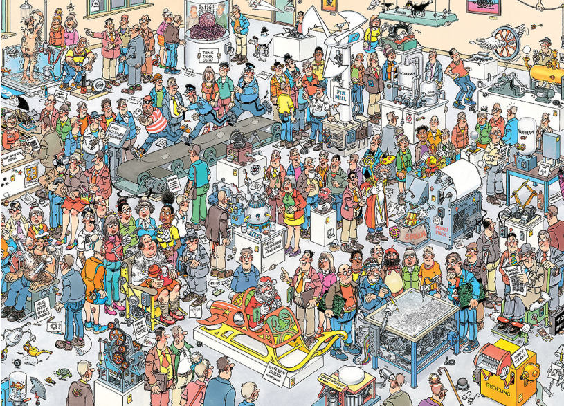 Puzzel 1000 st. JvH Beurs van de Toekomst