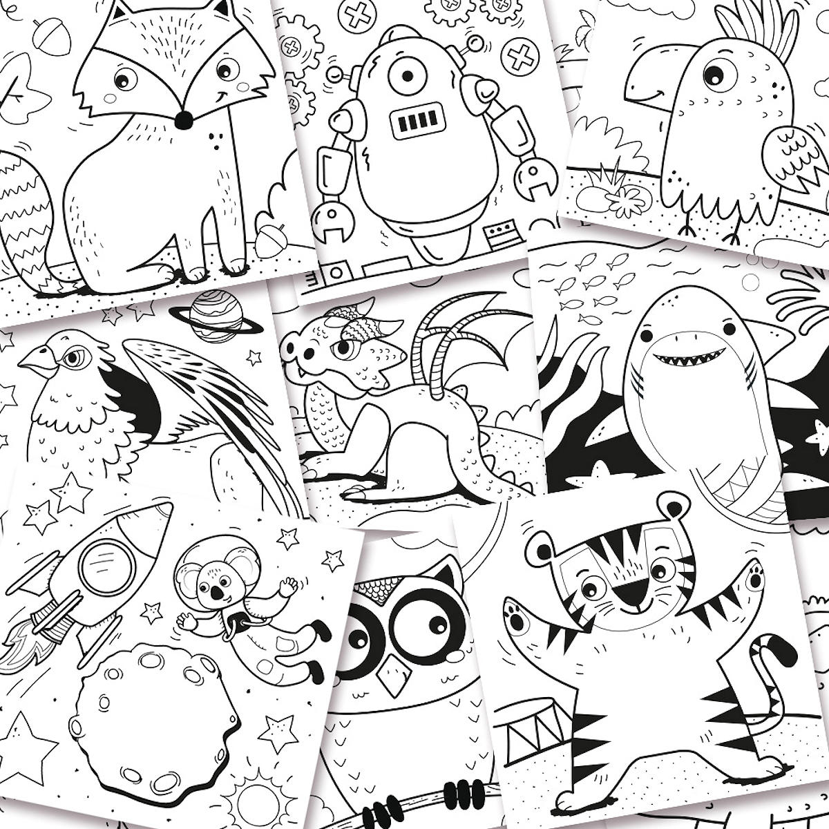 SES Magic pailletten kleurboek (blauw/groen)