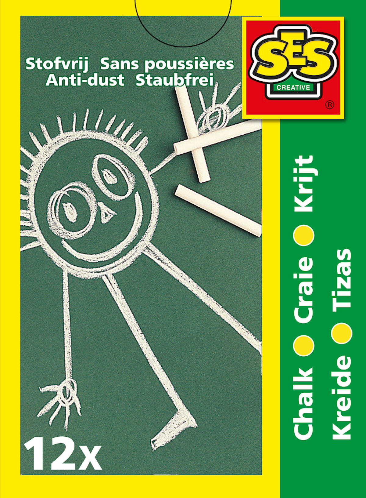 SES Krijt wit 12 stuks