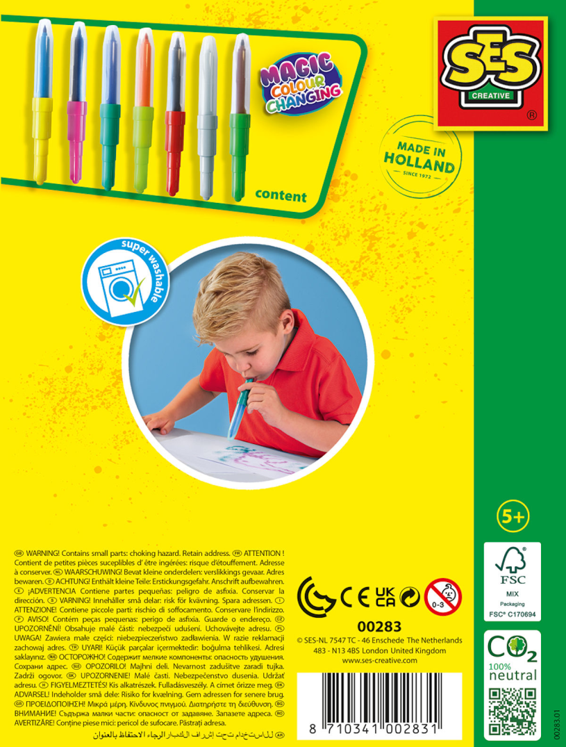 SES Blow airbrush pens - Magisch kleurveranderen