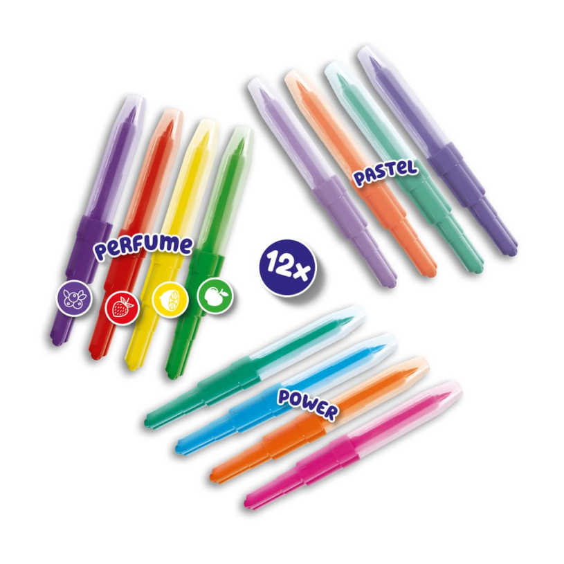 SES Blow airbrush pens - Power pastel en geur