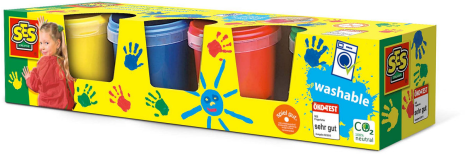 SES Vingerverf 4 kleuren x145ml