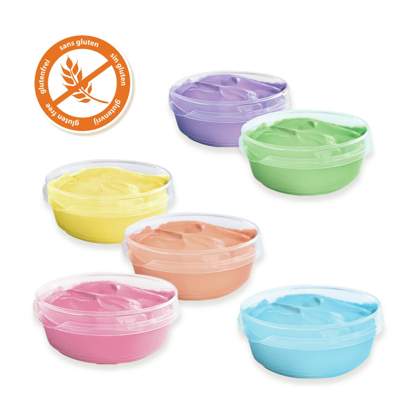 SES Vingerverf pastel 6 kleuren x45ml