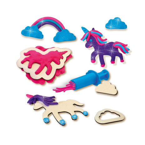 SES Klei - Unicorns neon glitter