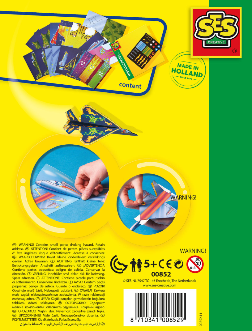 SES Vliegtuigjes vouwen