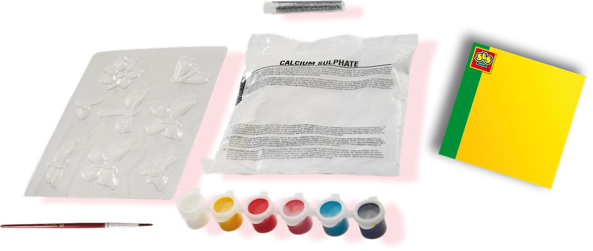 SES Gieten en schilderen - Vlinders en glitter