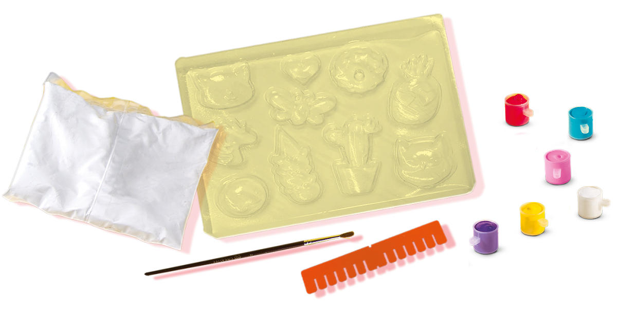 SES Gieten en schilderen - Vrolijke figuren