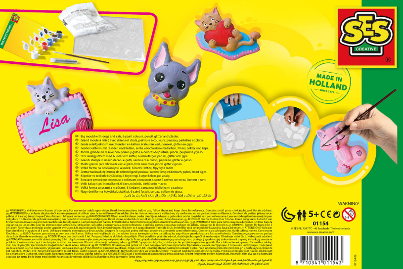 SES Gieten en schilderen - Honden en katten