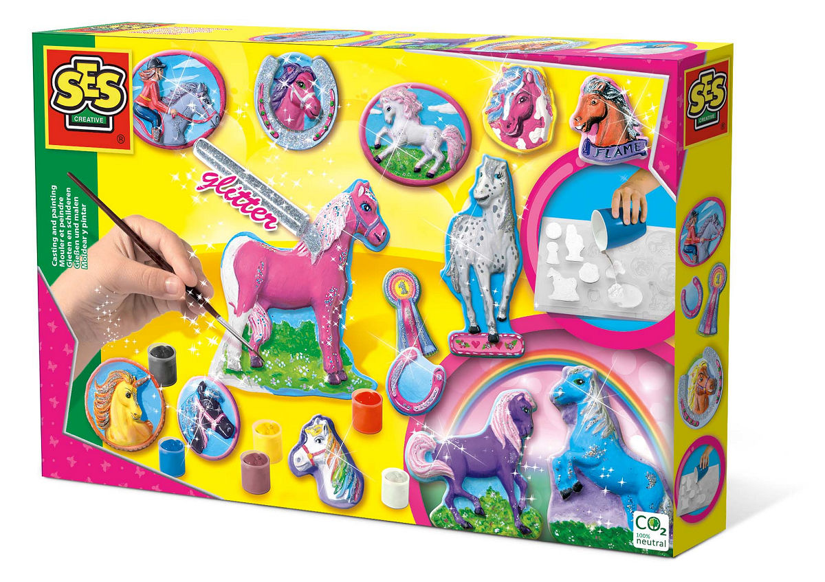 SES Gieten en schilderen - Fantasiepaarden