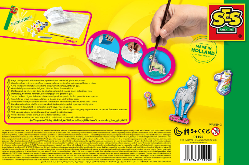 SES Gieten en schilderen - Fantasiepaarden