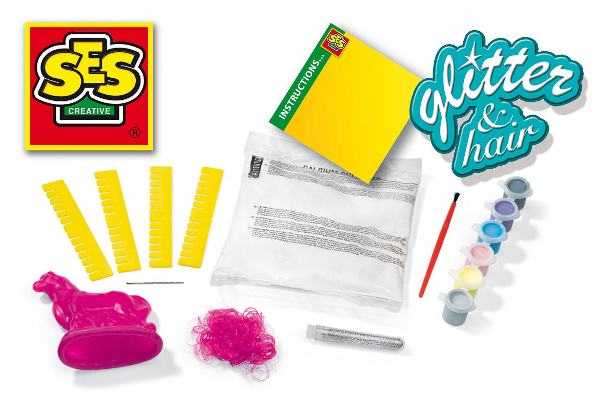 SES Gieten en schilderen - Paard met manen