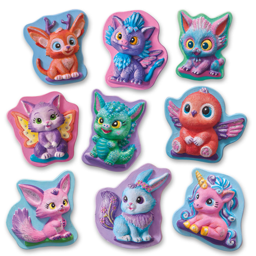 SES Gieten en schilderen - Schattige fantasiefiguren