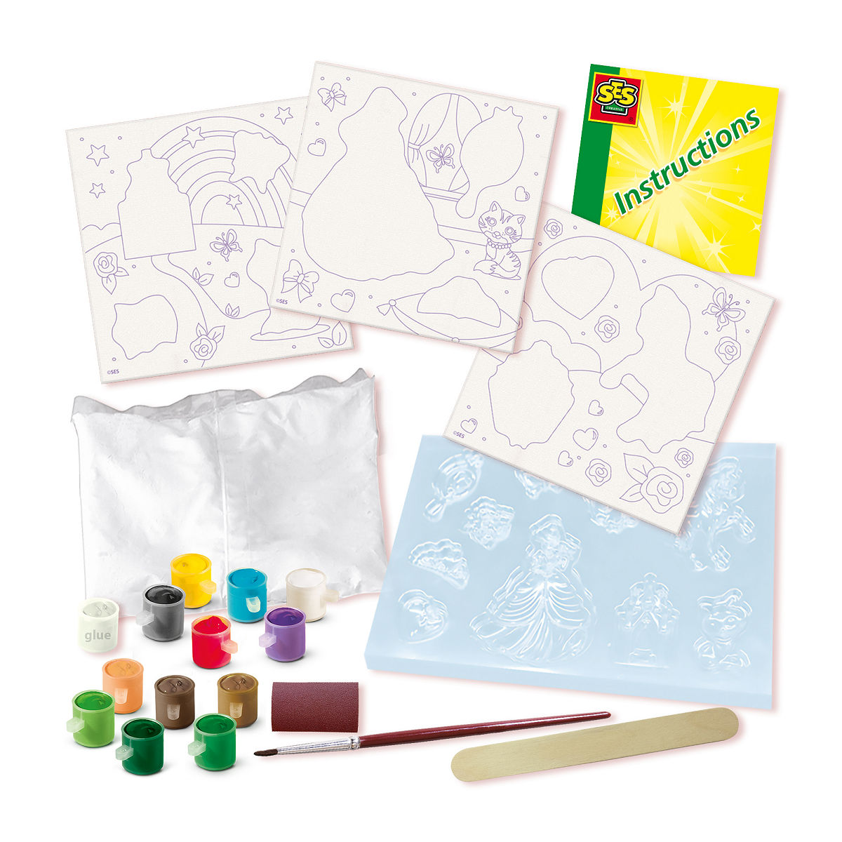 SES Gieten en schilderen - Canvassen om te schilderen prinse