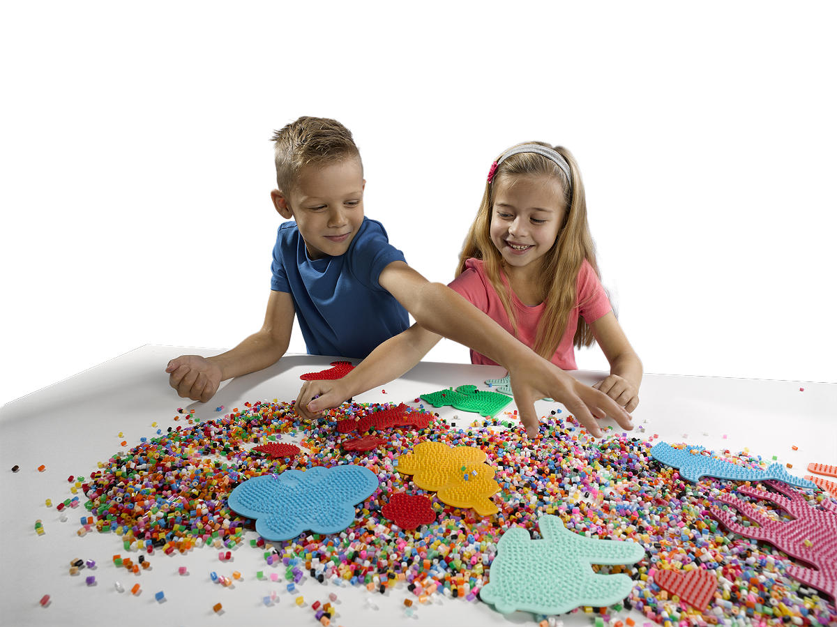 SES Strijkkralen legbord - Bloem