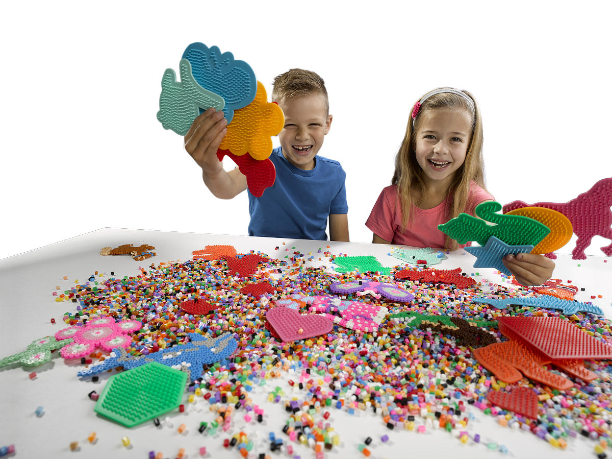 SES Strijkkralen legbord - Bloem