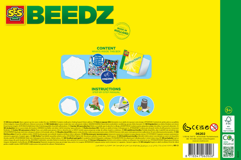 SES Strijkkralen - Dino wereld