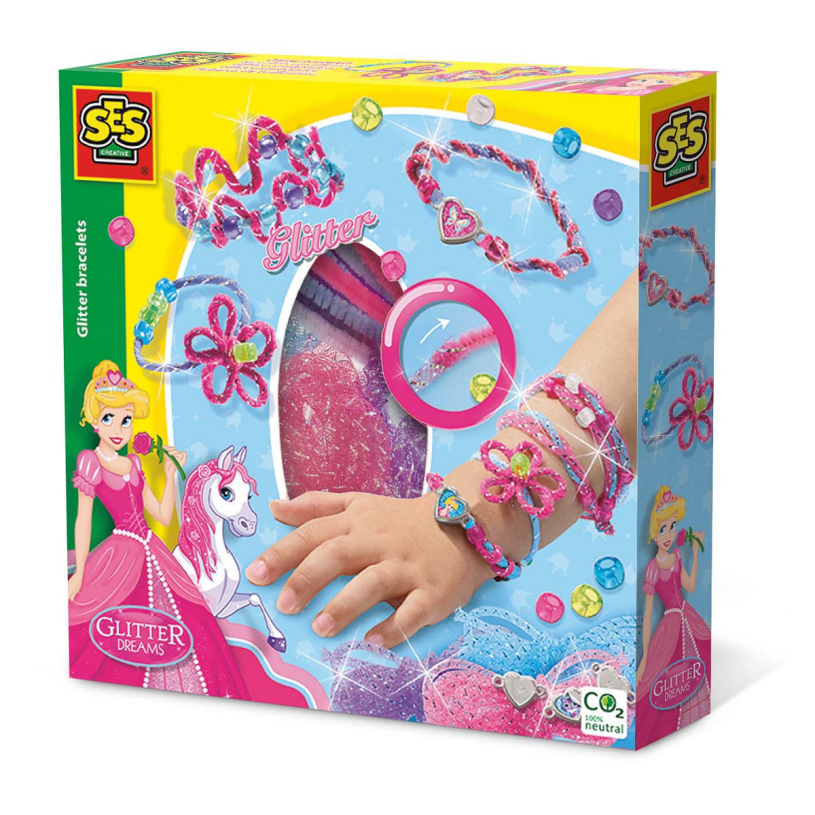 SES Glitter armbanden