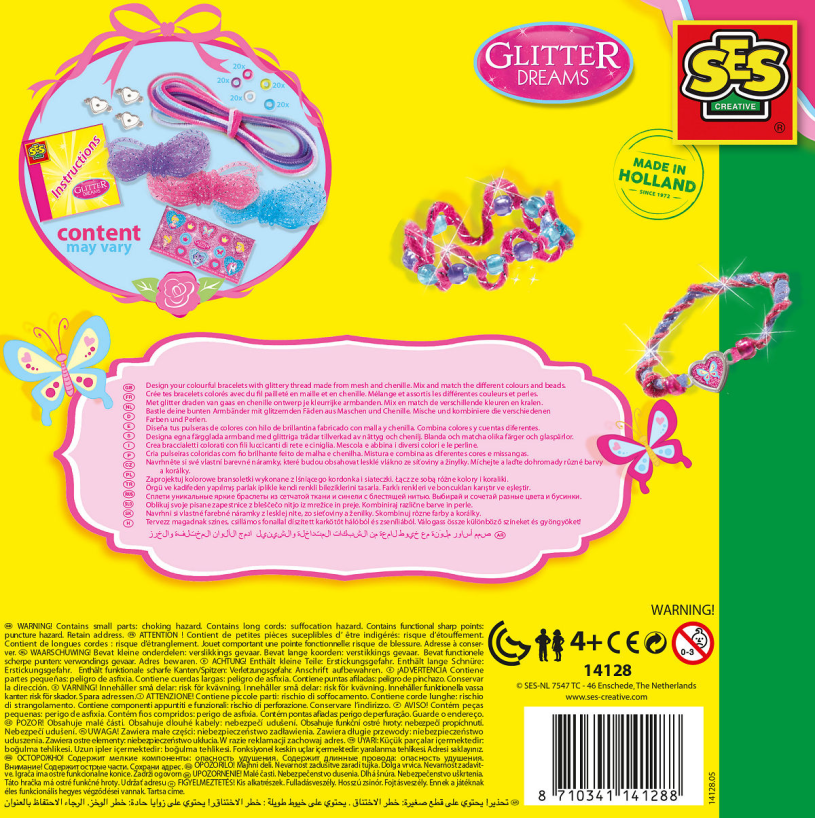 SES Glitter armbanden