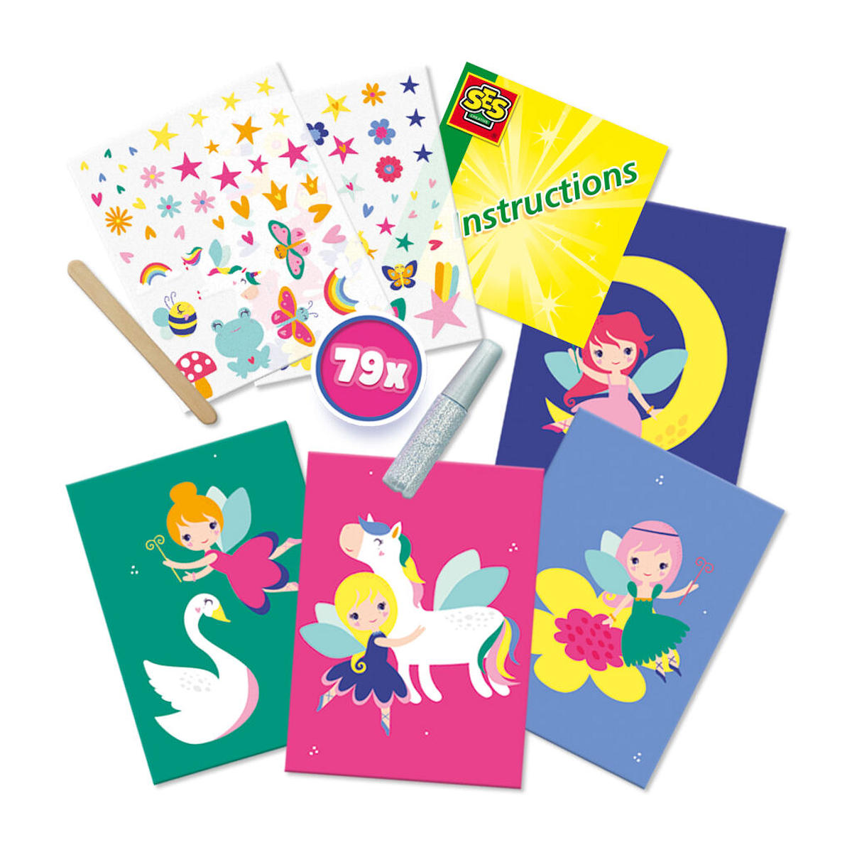 SES Rub on transfers kaarten