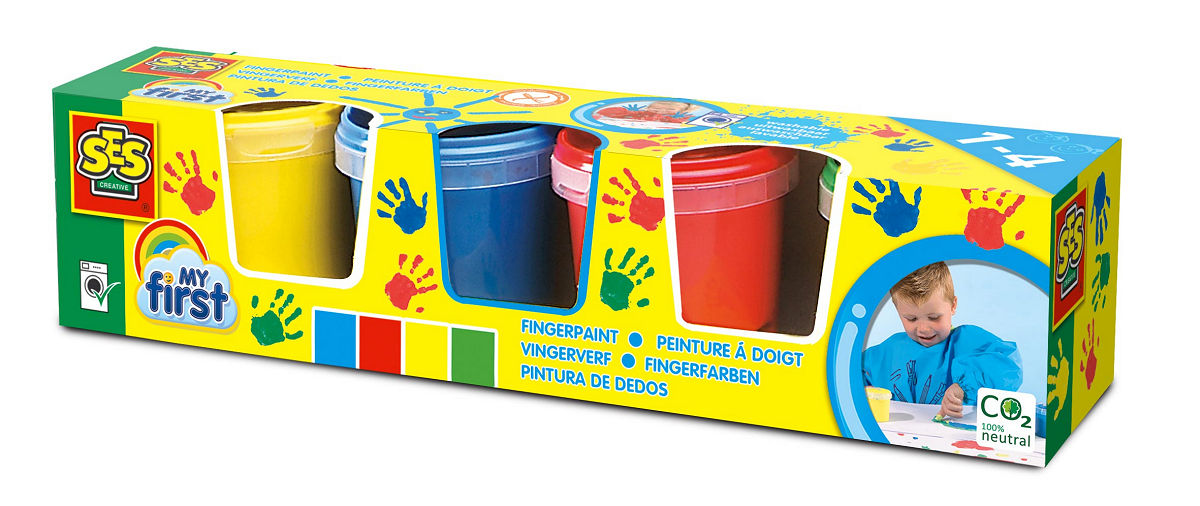SES My first - Vingerverf 4 kleuren x145ml