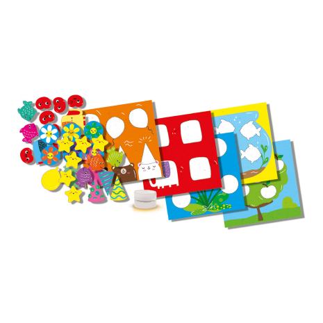 SES My first- Vormen plakken