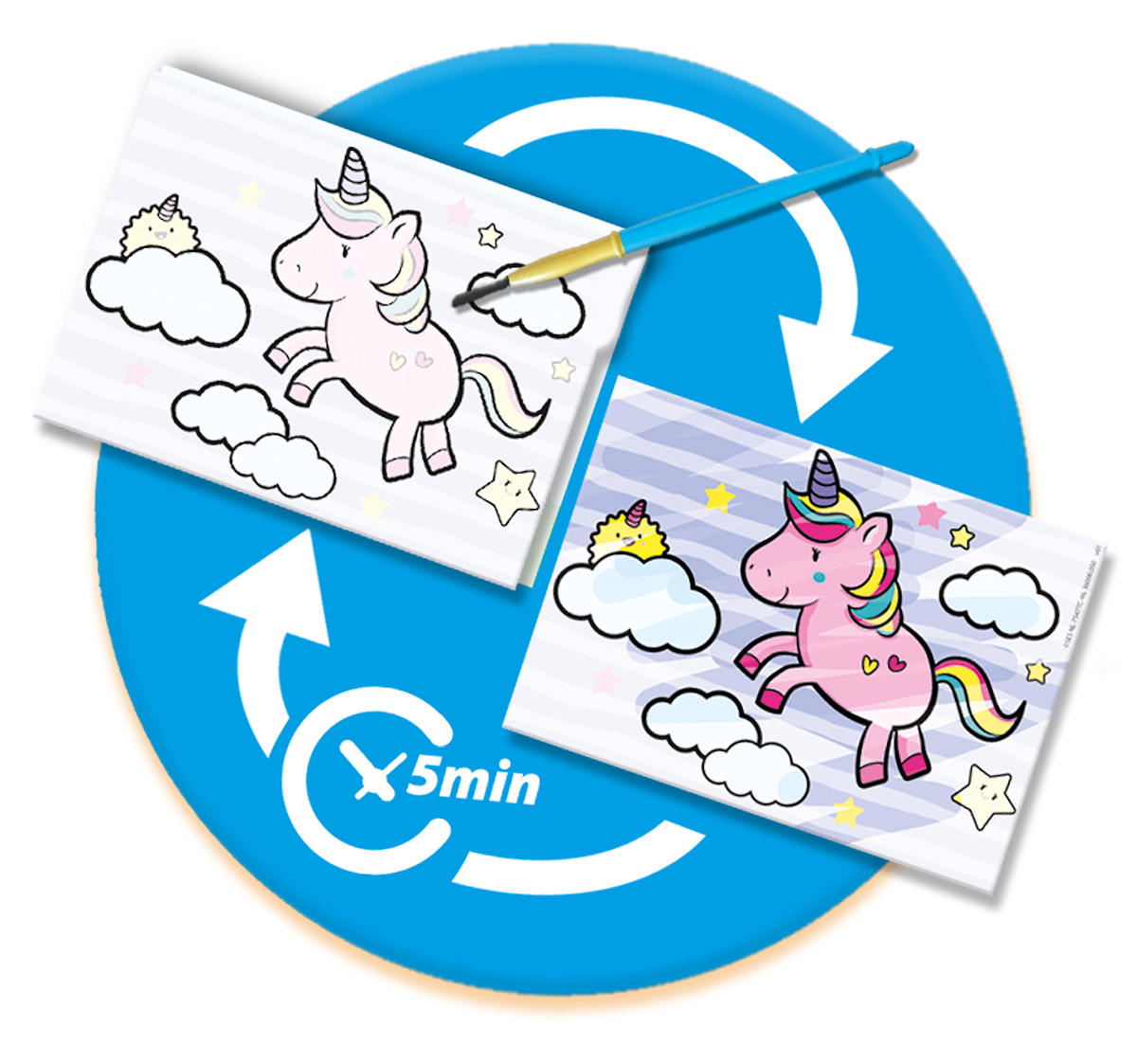 SES My First Kleuren met water - Fantasie dieren