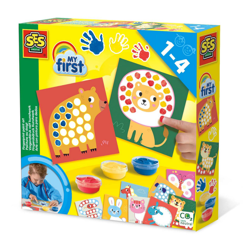 SES Vingerafdruk verf kunstwerk