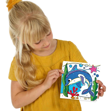 SES Kleuren op nummers - Driehoek grip stiften